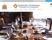 Tablet Screenshot of greaterlithoniachamber.com